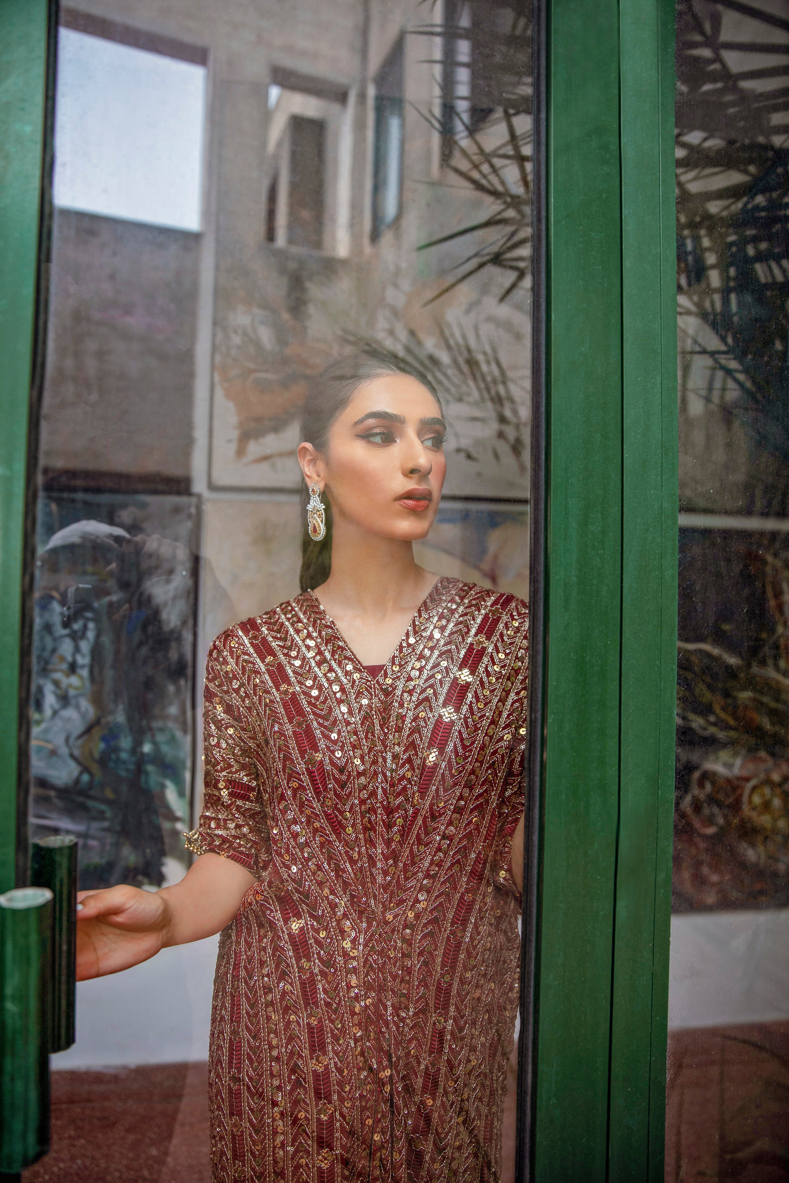 Chamak kaftan